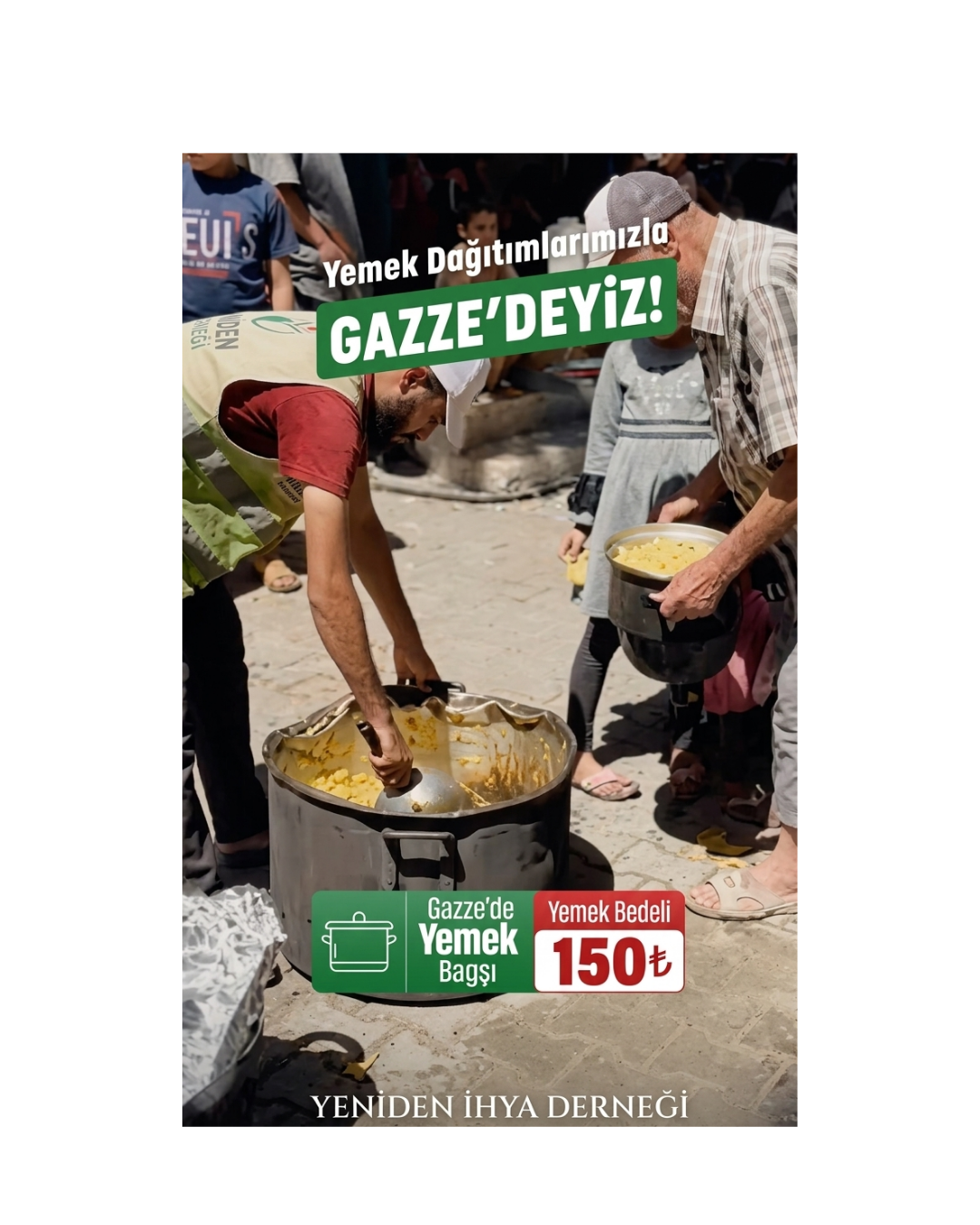Gazze 1 Kişilik Yemek Yardımı